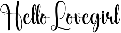 Hello Lovegirl Font