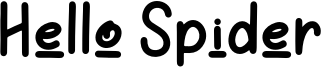 Hello Spider Font
