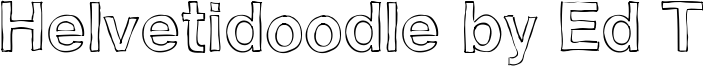 Helvetidoodle by Ed T Font