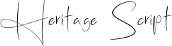 Heritage Script Font