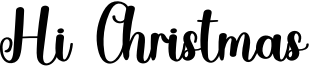 Hi Christmas Font