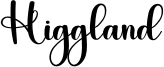 Higgland Font