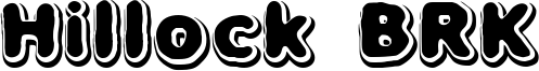 Hillock BRK Font