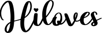 Hiloves Font