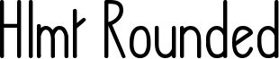 Hlmt Rounded Font