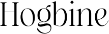 Hogbine Font