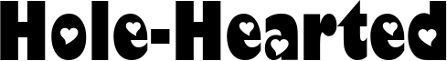Hole-Hearted Font