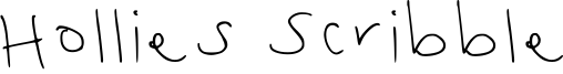 Hollies Scribble Font