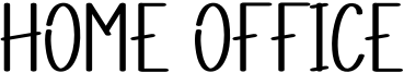 Home Office Font