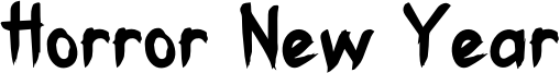Horror New Year Font