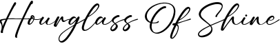 Hourglass Of Shine Font