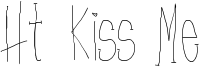 Ht Kiss Me Font