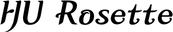 HU Rosette Font
