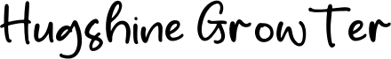 Hugshine Growter Font