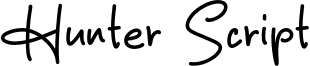 Hunter Script Font