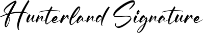 Hunterland Signature Font