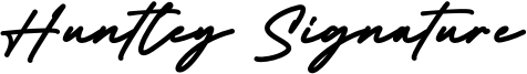 Huntley Signature Font