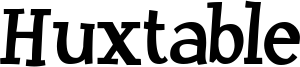 Huxtable Font