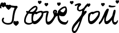 I love you Font
