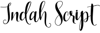 Indah Script Font