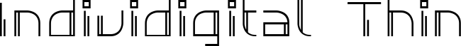 Individigital Thin Font