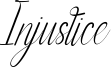 Injustice Font