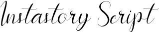 Instastory Script Font