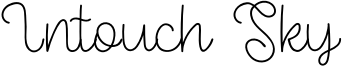 Intouch Sky Font