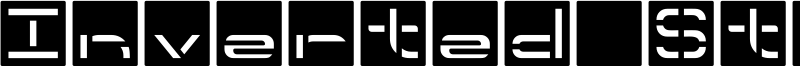 Inverted Stencil Font