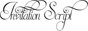 Invitation Script Font