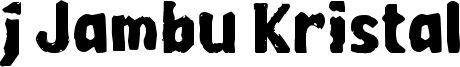 j Jambu Kristal Font