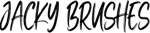 Jacky Brushes Font