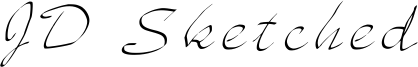 JD Sketched Font