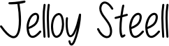 Jelloy Steell Font
