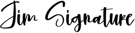 Jim Signature Font