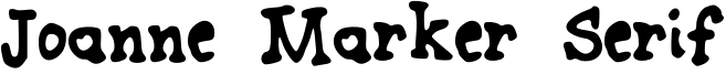 Joanne Marker Serif Font