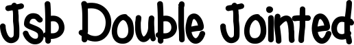 Jsb Double Jointed Font