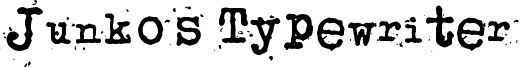 Junko's Typewriter Font