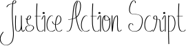 Justice Action Script Font