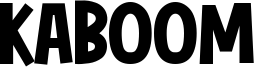 Kaboom Font