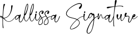 Kallissa Signature Font