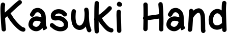 Kasuki Hand Font