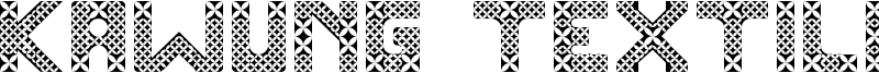 Kawung Textile Font