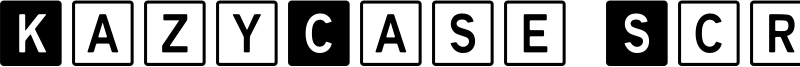 KazyCase Scrabble Font
