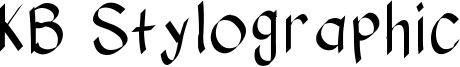 KB Stylographic Font