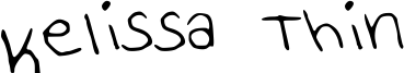 Kelissa Thin Font