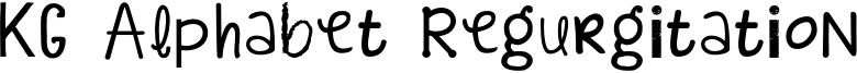 KG Alphabet Regurgitation Font