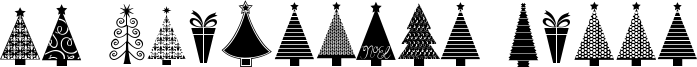 KG Christmas Trees Font