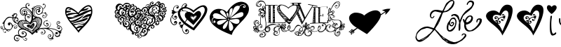 KG Heart Doodles Font