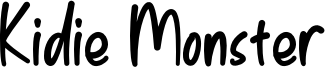 Kidie Monster Font